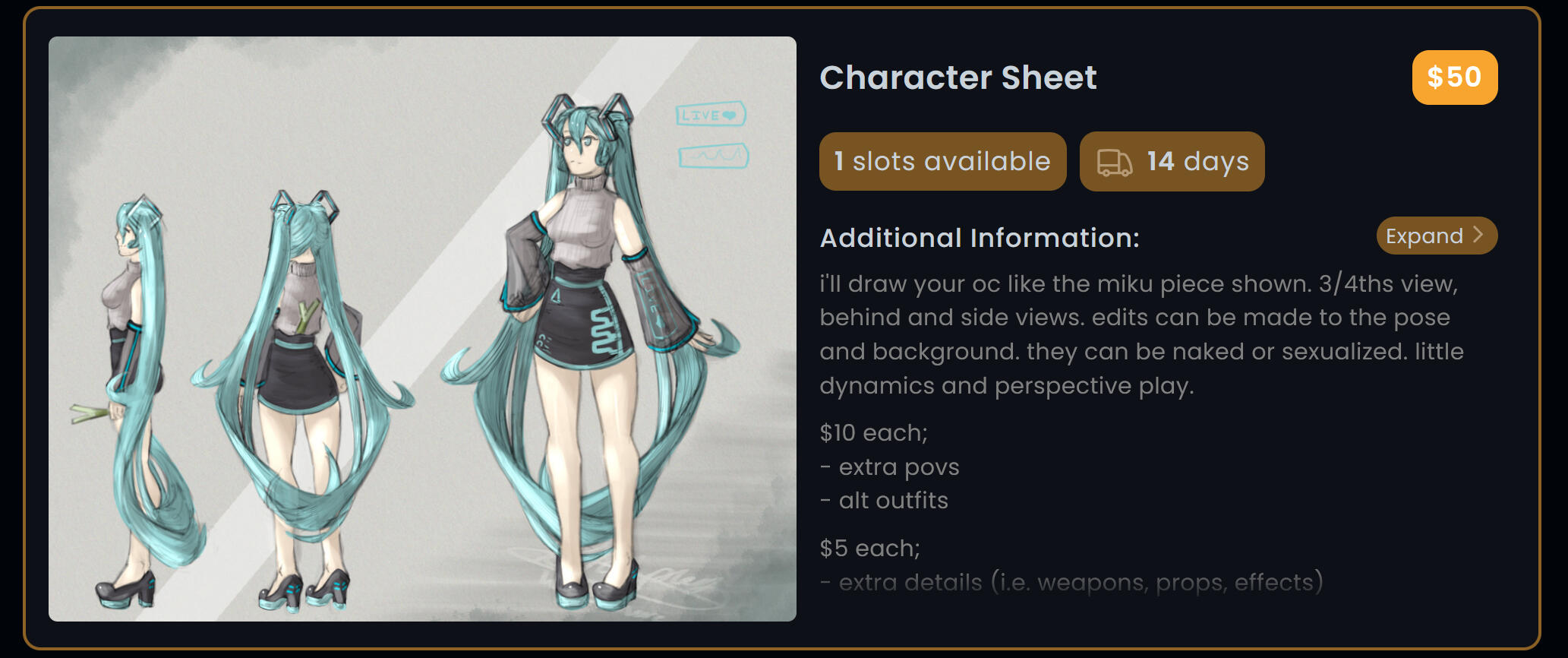 character sheet